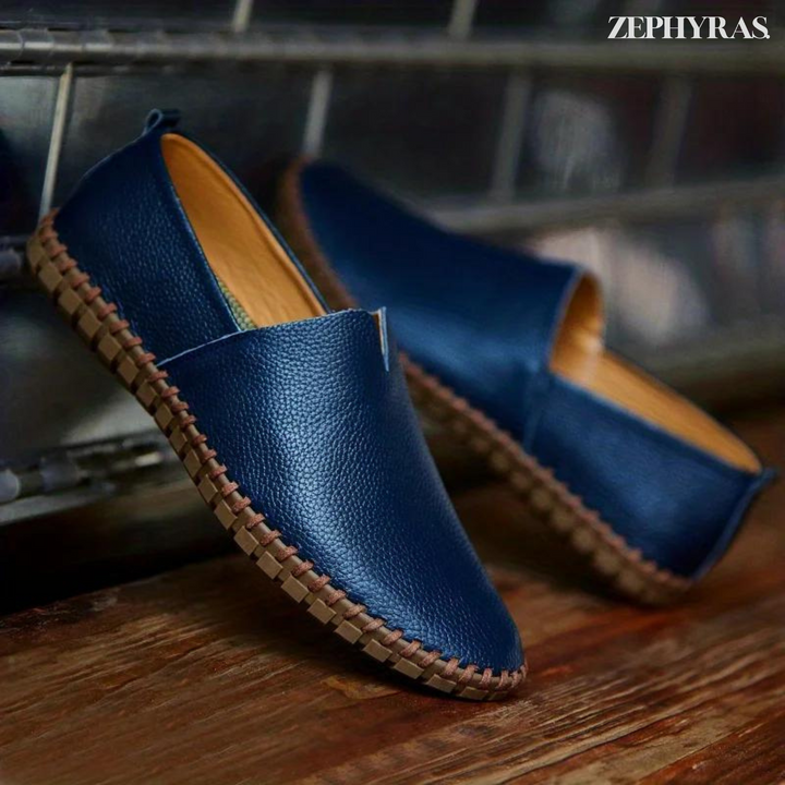 Slip-On Men's Loafer With Stitched Sole - Rafael