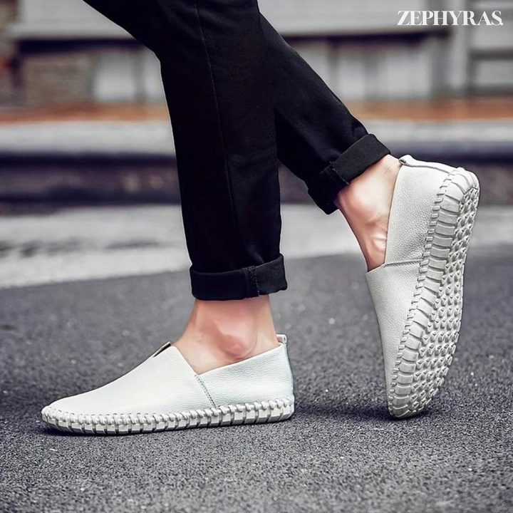 Slip-On Men's Loafer With Stitched Sole - Rafael