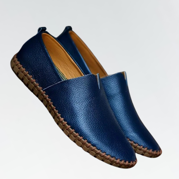 Slip-On Men's Loafer With Stitched Sole - Rafael