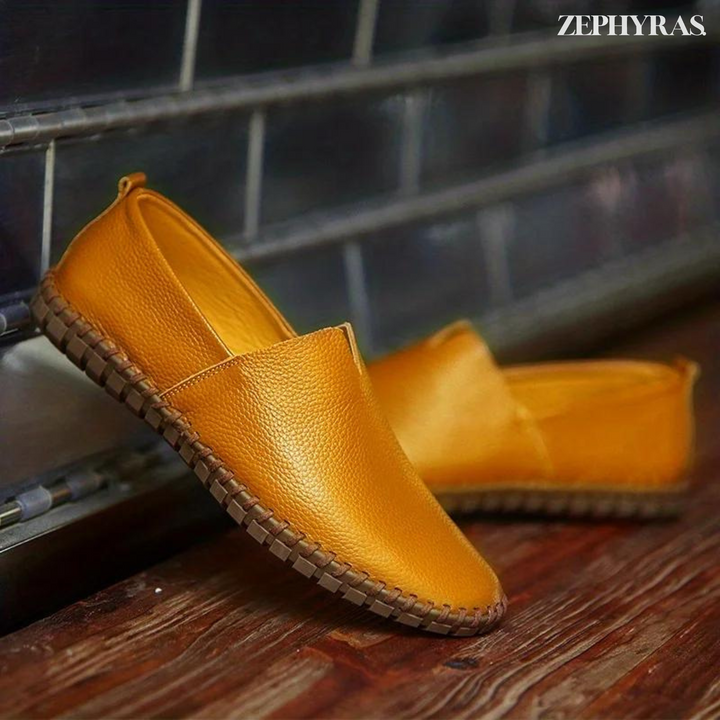 Slip-On Men's Loafer With Stitched Sole - Rafael