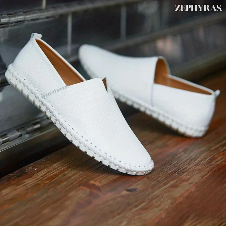Slip-On Men's Loafer With Stitched Sole - Rafael