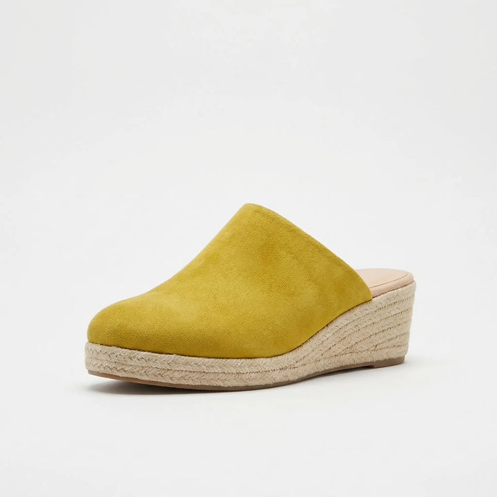 Slip-On Wedge Mule With Round Toe - Mary