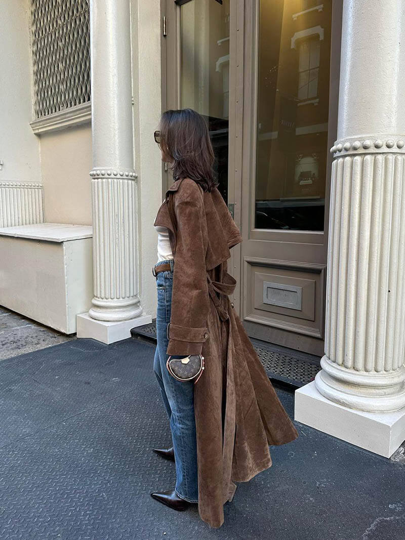 Faux Suede Winterjas voor Dames - Sorina