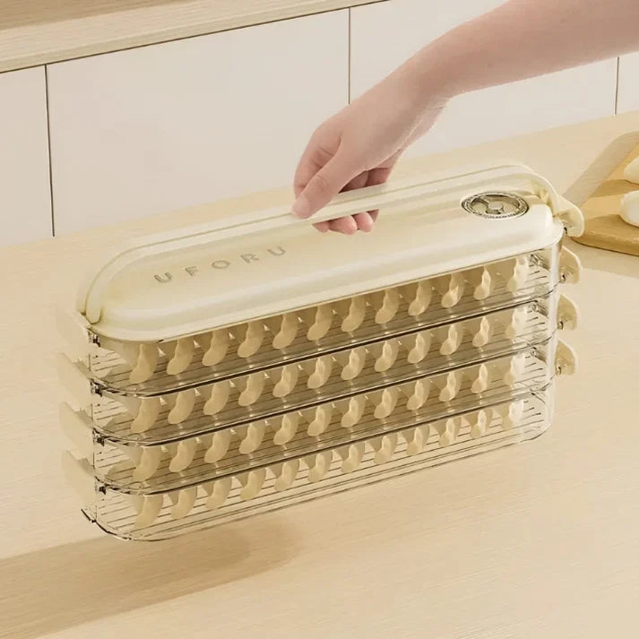 Stapelbare Vershoudbox met Deksel - FridgeStack
