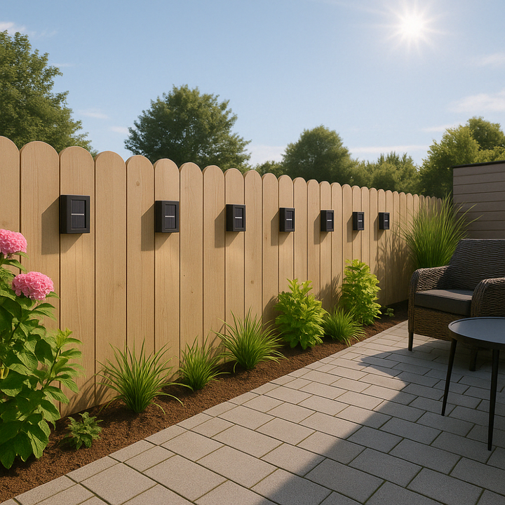 SolarGlow™ Luxury Solar Wall Lamps – Wireless, Stylish & Ready for Warm Evenings