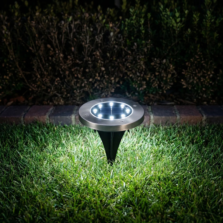 Solar Powered Garden Ground Lights - Lumidisk