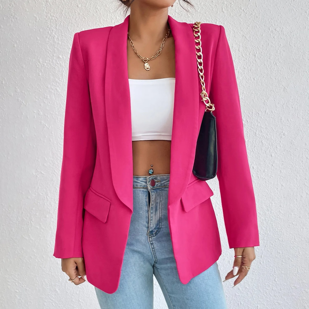 Kantoor Damesblazer van Polyester-Katoen - Emma