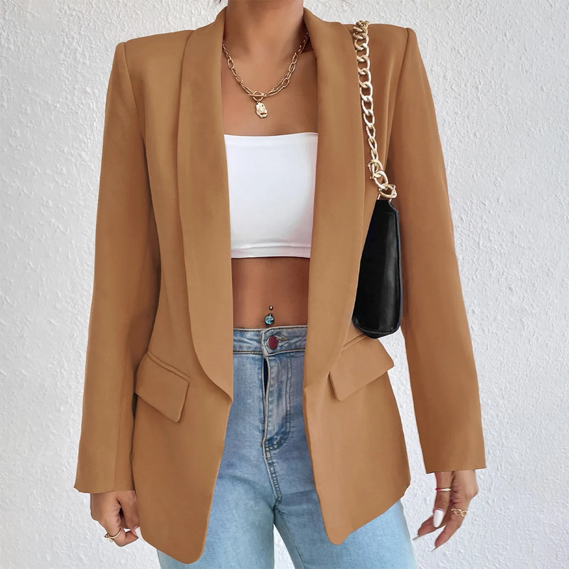 Kantoor Damesblazer van Polyester-Katoen - Emma