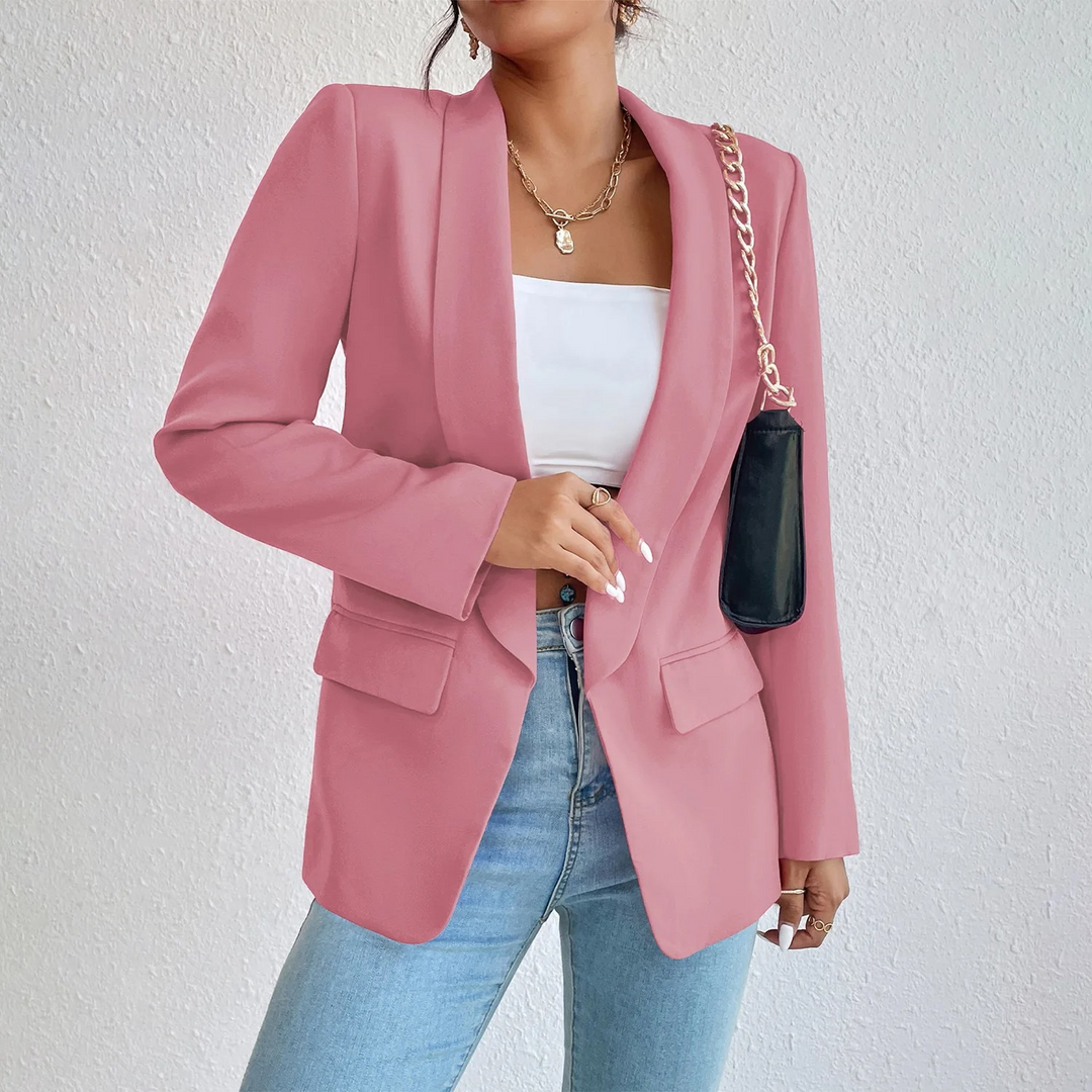 Kantoor Damesblazer van Polyester-Katoen - Emma