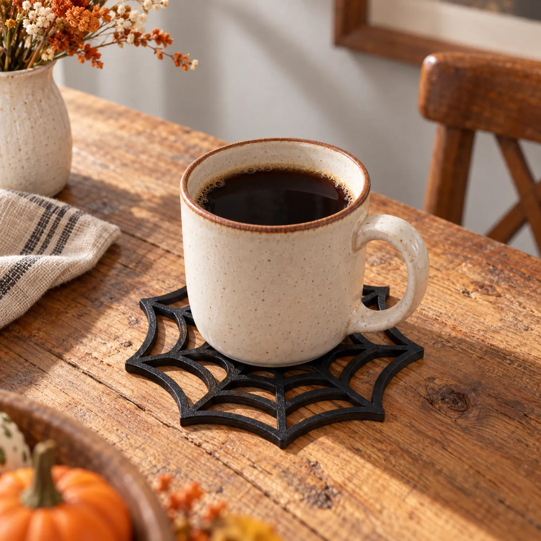 Spiderweb Design Drink Coasters - Webbia
