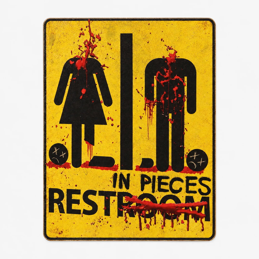 Spooky Bathroom Sign - GoreMark