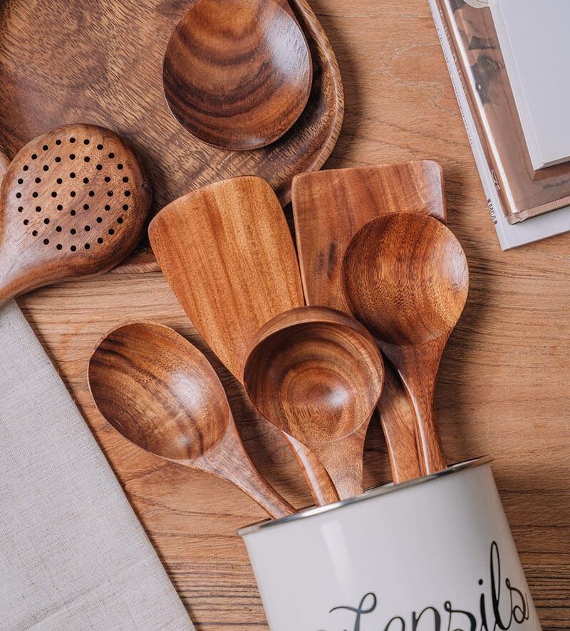 Natural Wooden Kitchen Set - RustiCook