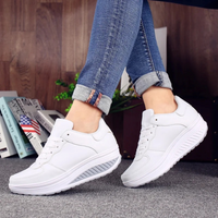 Orthopedic Women's Sneakers in Black Leather - FlexiStep