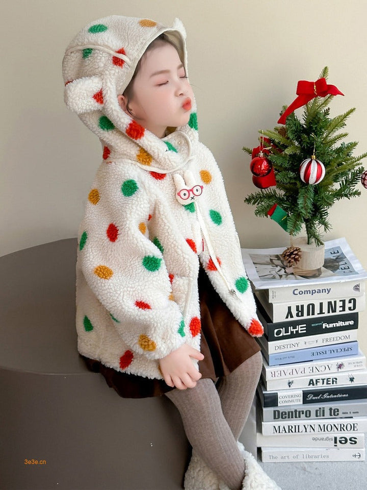 Spotted Children's Hooded Coat - Mattie