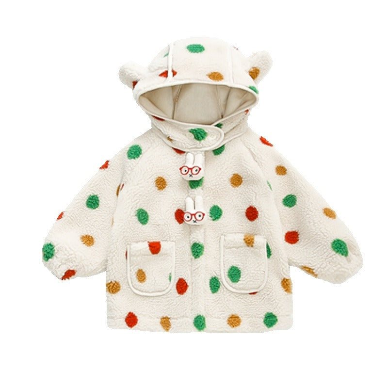 Spotted Children's Hooded Coat - Mattie