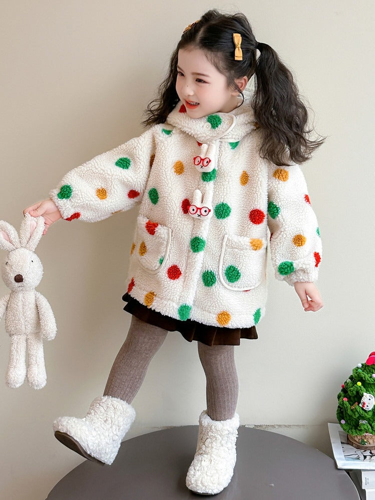 Spotted Children's Hooded Coat - Mattie