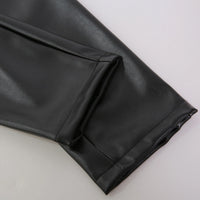 Skinny Fit Stretch Leather Pants for Men - Lars
