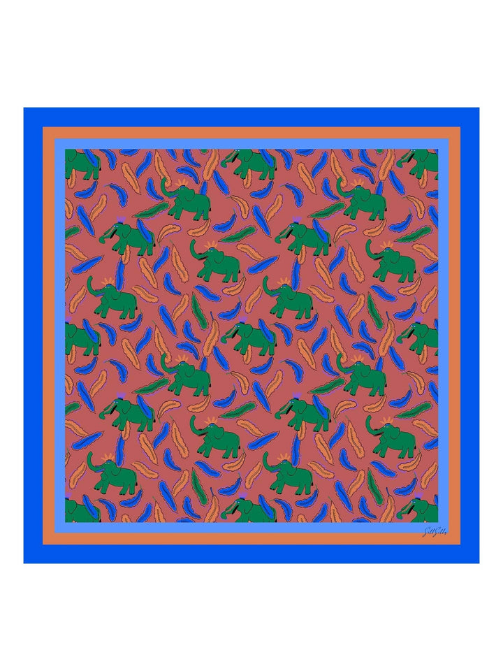 Square Printed Neck Scarf - Zambeza