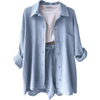 Trendy Katoenen Zomerset Dames – Faylin