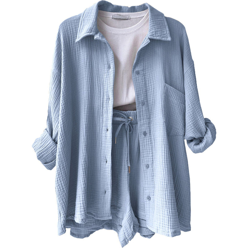 Trendy Katoenen Zomerset Dames – Faylin