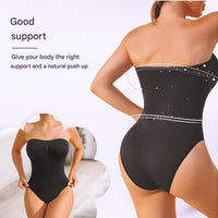 Naadloze Strapless Corrigerende Bodysuit met Slip – Élise