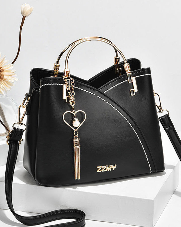 Structured Dual-Tone Female Handbag - Valinta