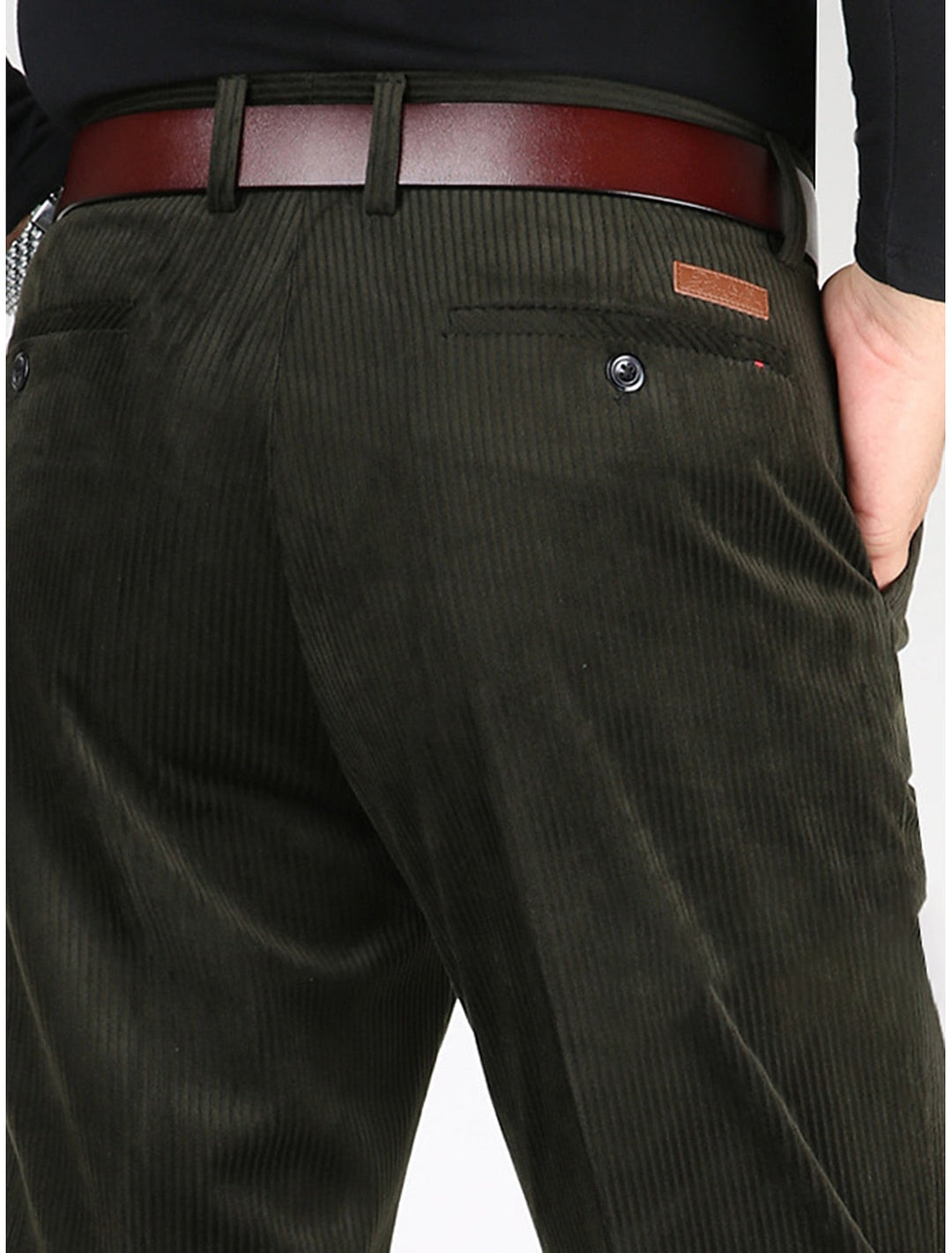 Structured Men's Trousers With Ribbed Texture - Forrest