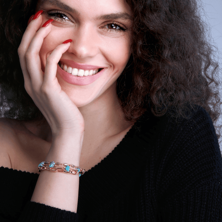 Warstwowa Bransoletka Turkus & Opal – Isabelle