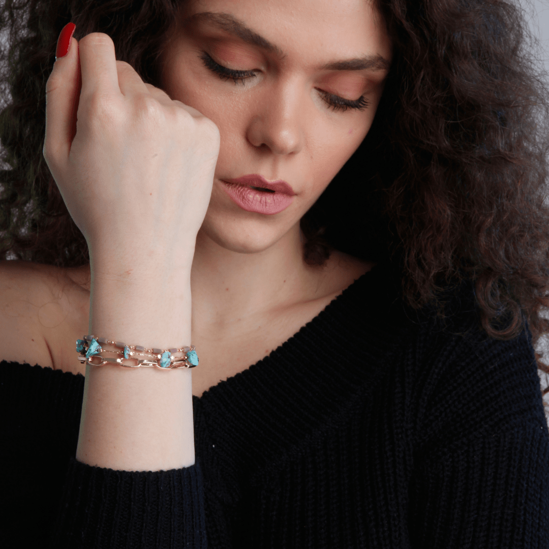 Warstwowa Bransoletka Turkus & Opal – Isabelle