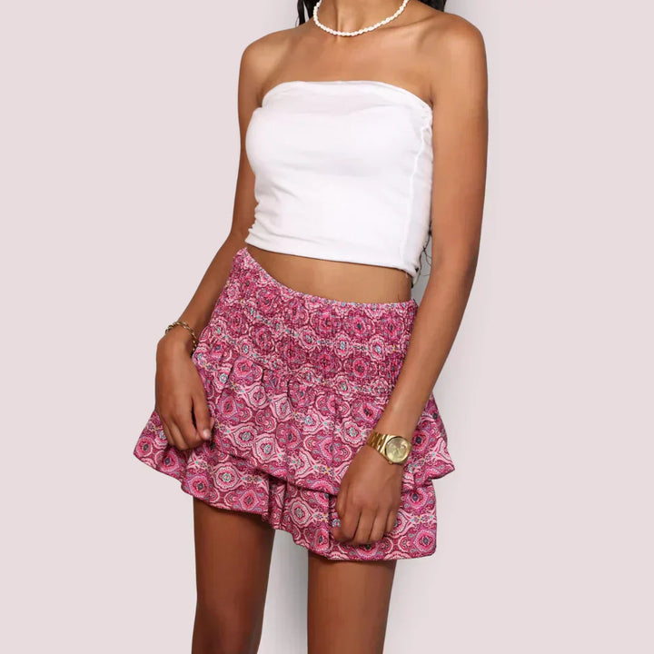 Summer Skirt With Frill Details - Stacey