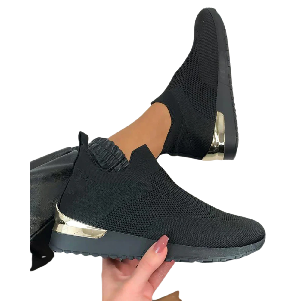 Supportive Knit Sock-Style Sneaker - Hazel