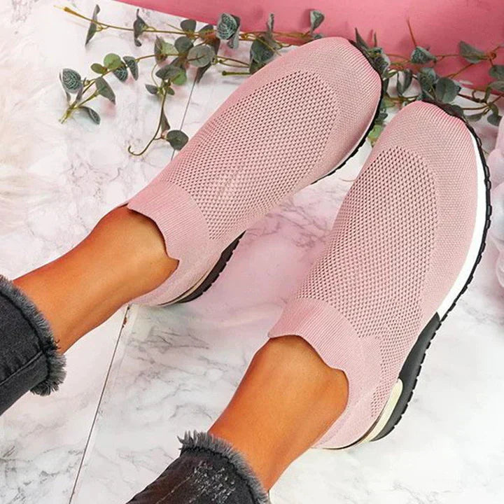 Supportive Knit Sock-Style Sneaker - Hazel