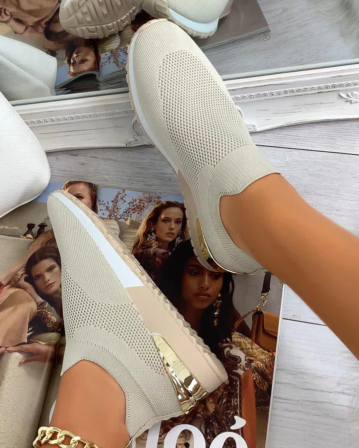 Supportive Knit Sock-Style Sneaker - Hazel