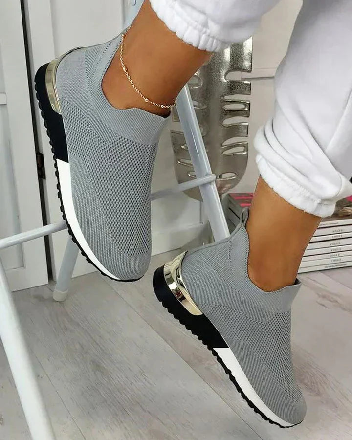 Supportive Knit Sock-Style Sneaker - Hazel