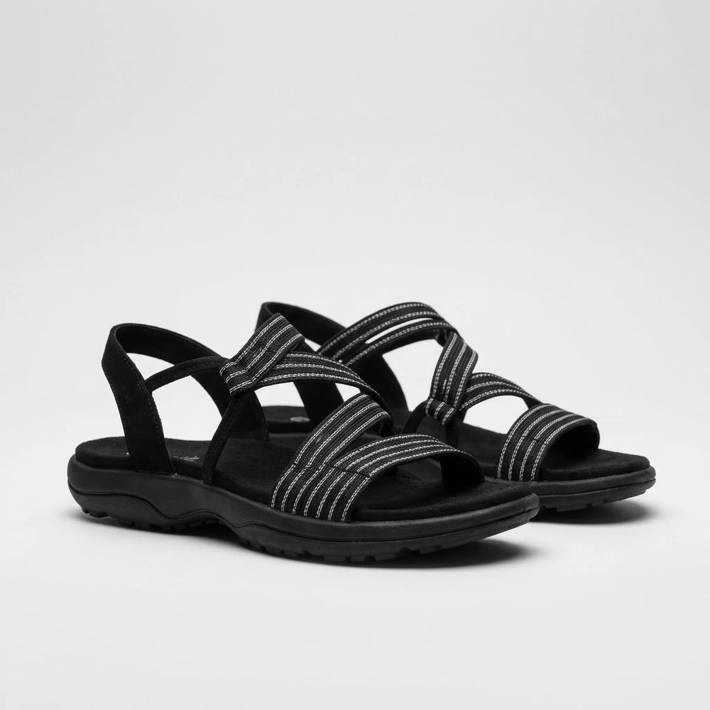 Supportive Strappy Flat Sandal - Elizabeth
