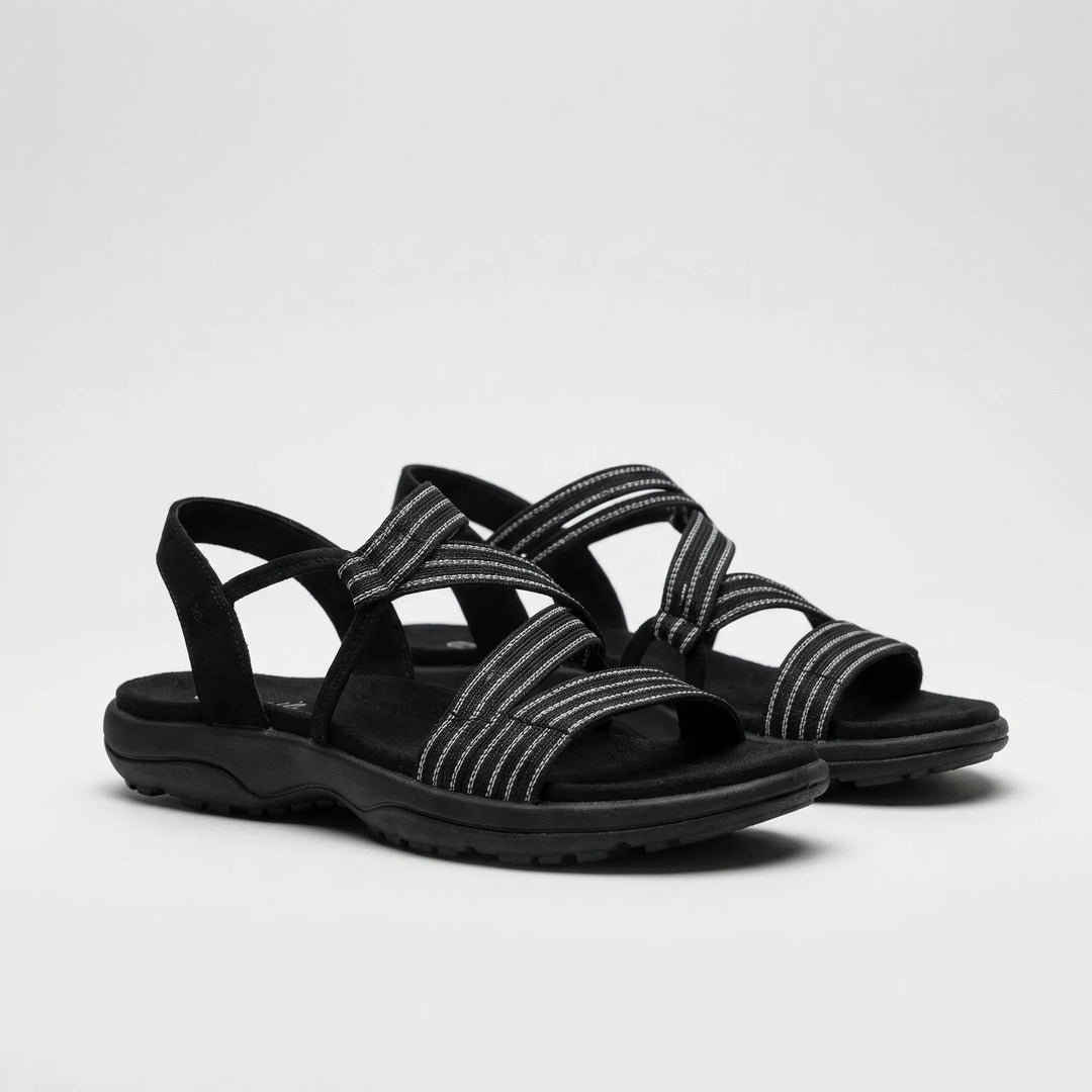 Supportive Strappy Flat Sandal - Elizabeth