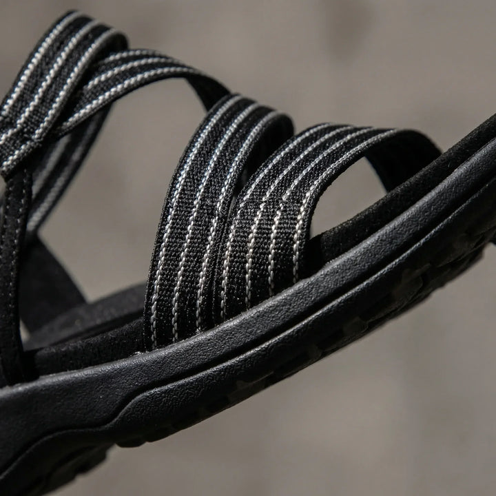 Supportive Strappy Flat Sandal - Elizabeth