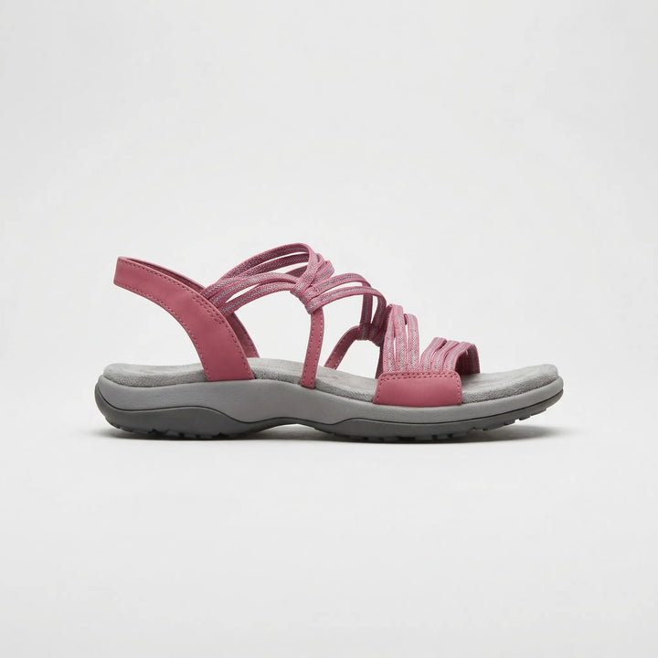 Supportive Strappy Flat Sandal - Elizabeth