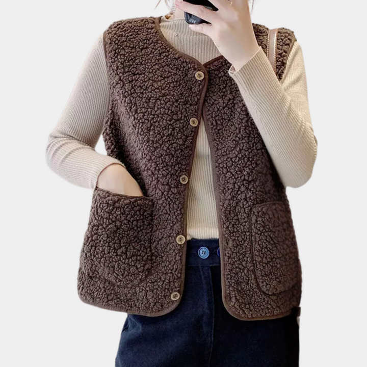 Casual Buttoned Women's Bodywarmer - Noa