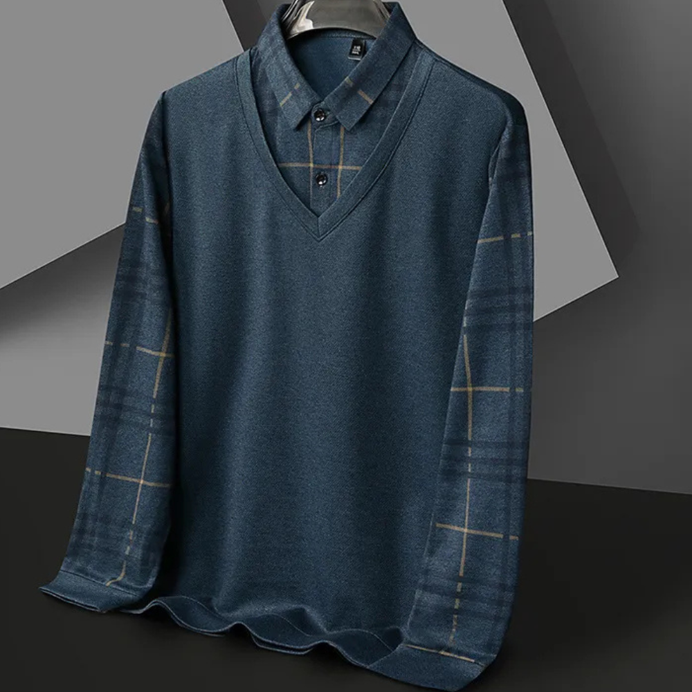 Knitted Men’s Sweater with Print - Noah