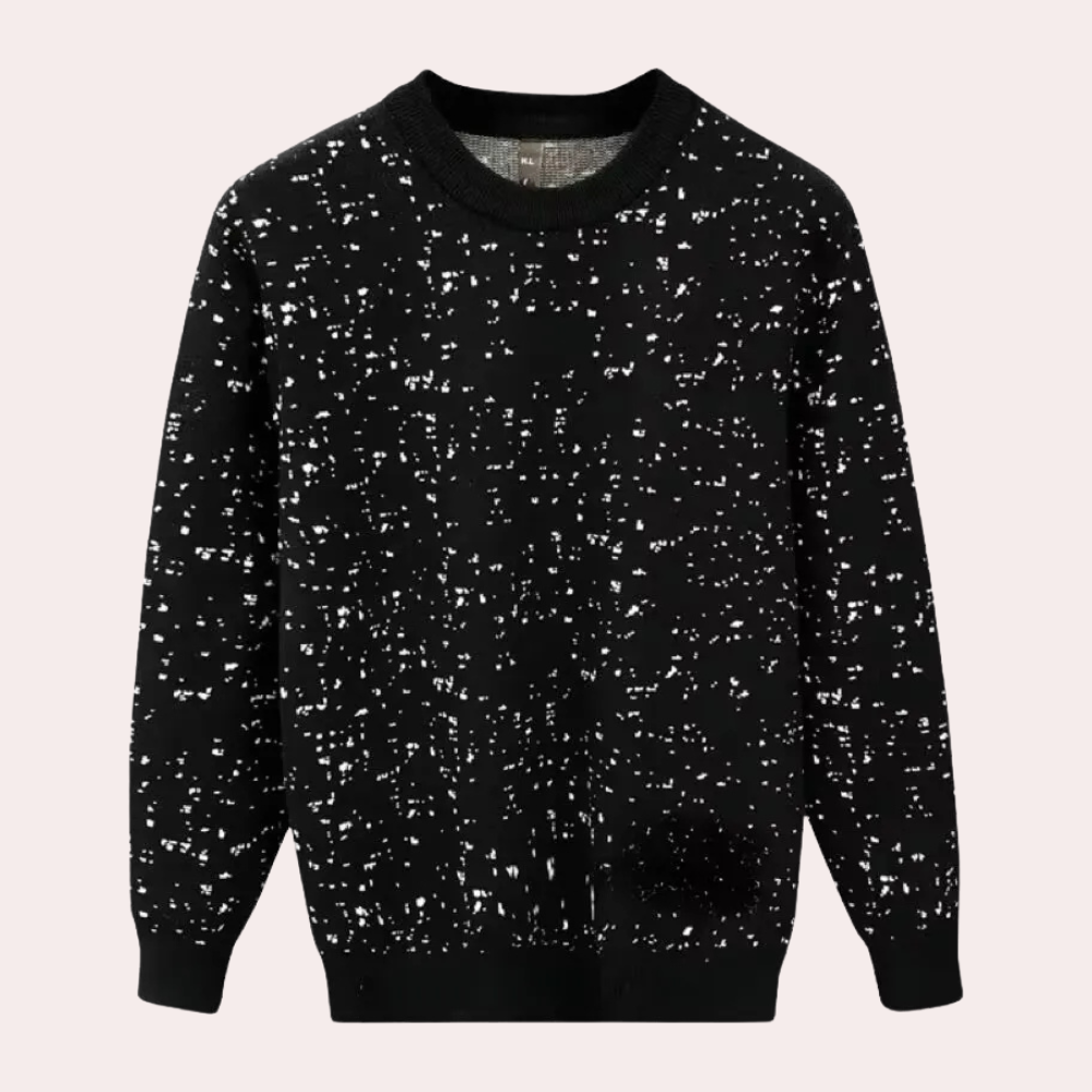 Warm Knitted Men's Sweater - Leon