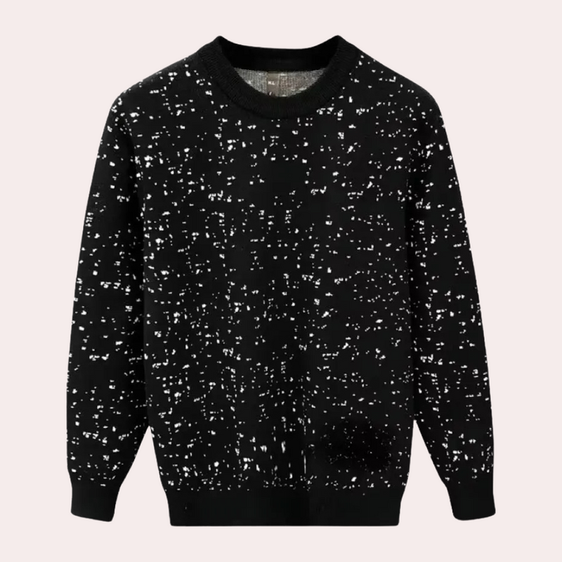 Warm Knitted Men's Sweater - Leon