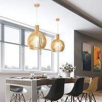 Handgemaakte Houten Hanglamp - RustikAura