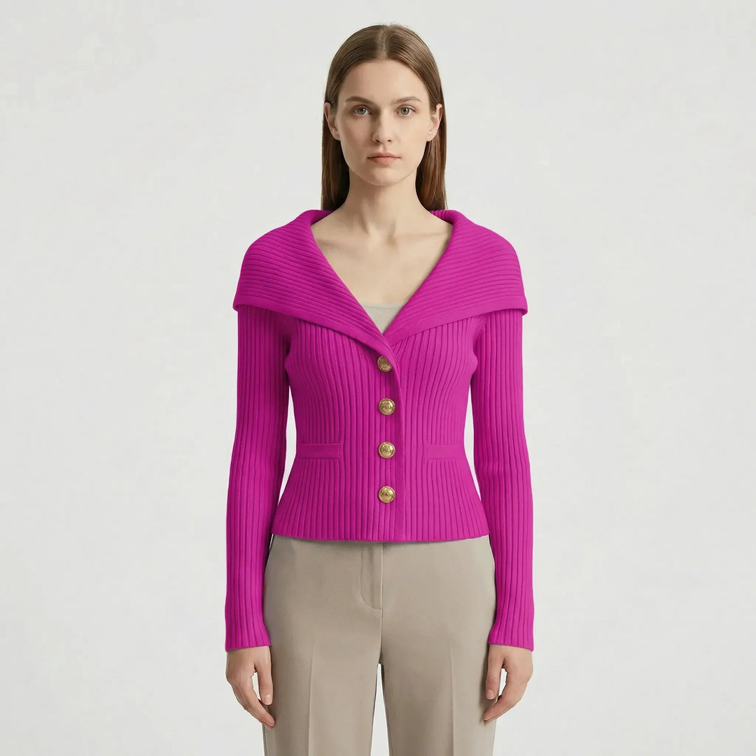 Taillierte Kurze Strickjacke - Cosima