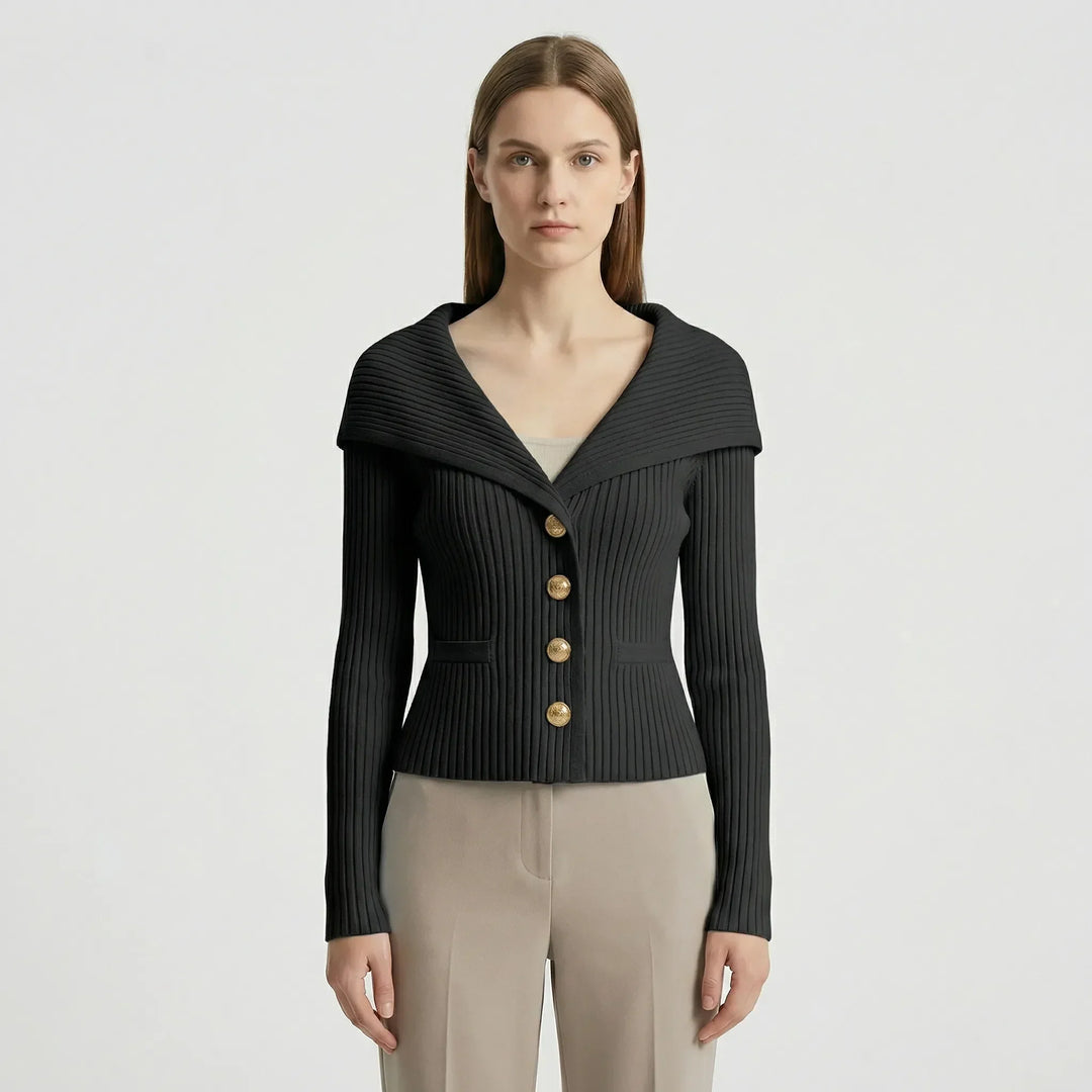 Taillierte Kurze Strickjacke - Cosima