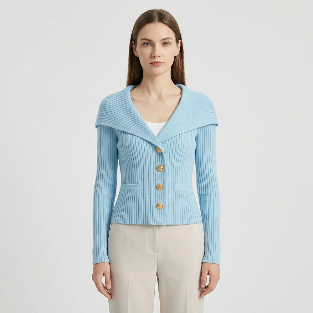 Taillierte Kurze Strickjacke - Cosima