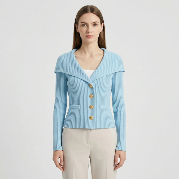 Taillierte Kurze Strickjacke - Cosima