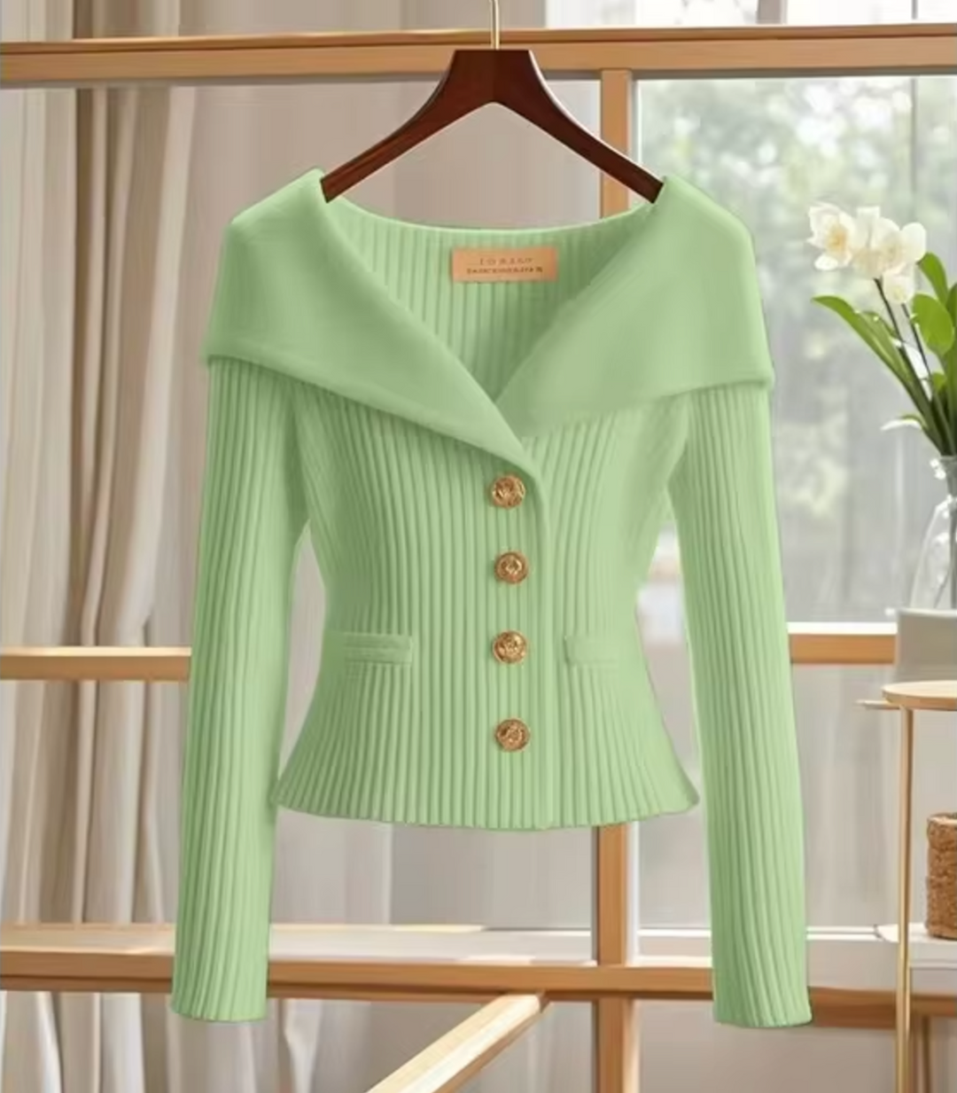 Taillierte Kurze Strickjacke - Cosima