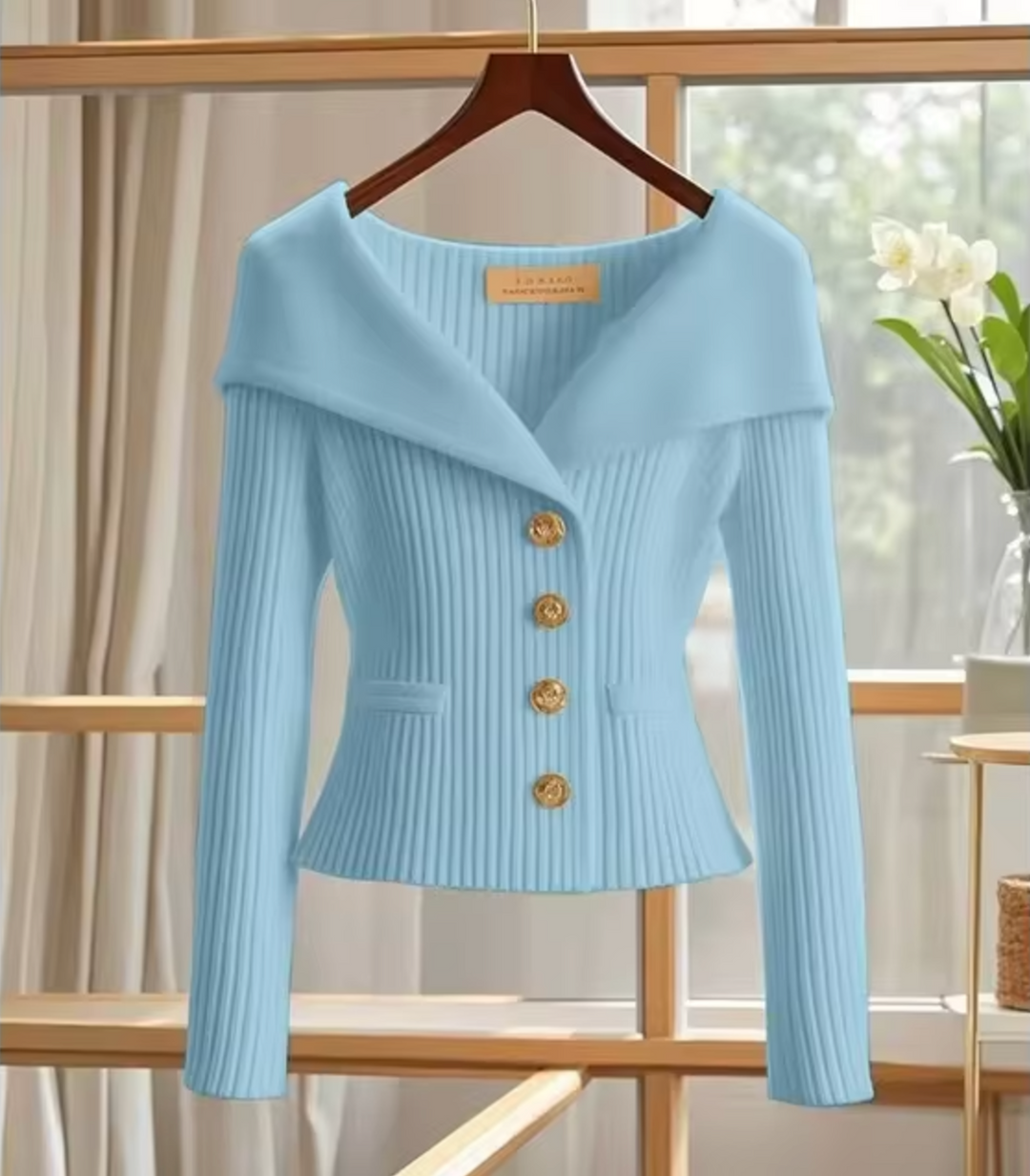 Taillierte Kurze Strickjacke - Cosima