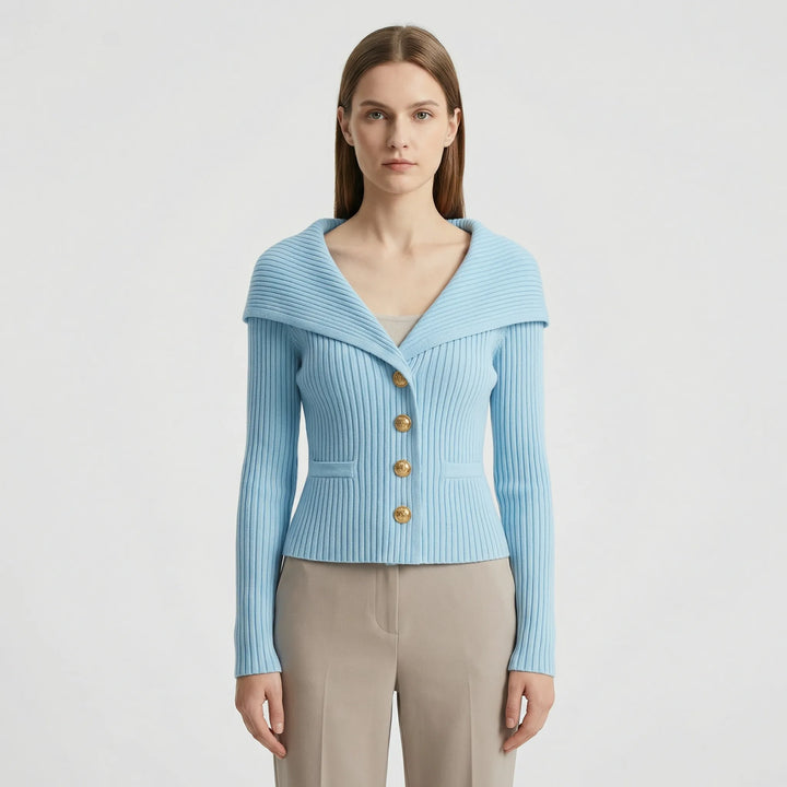 Taillierte Kurze Strickjacke - Cosima